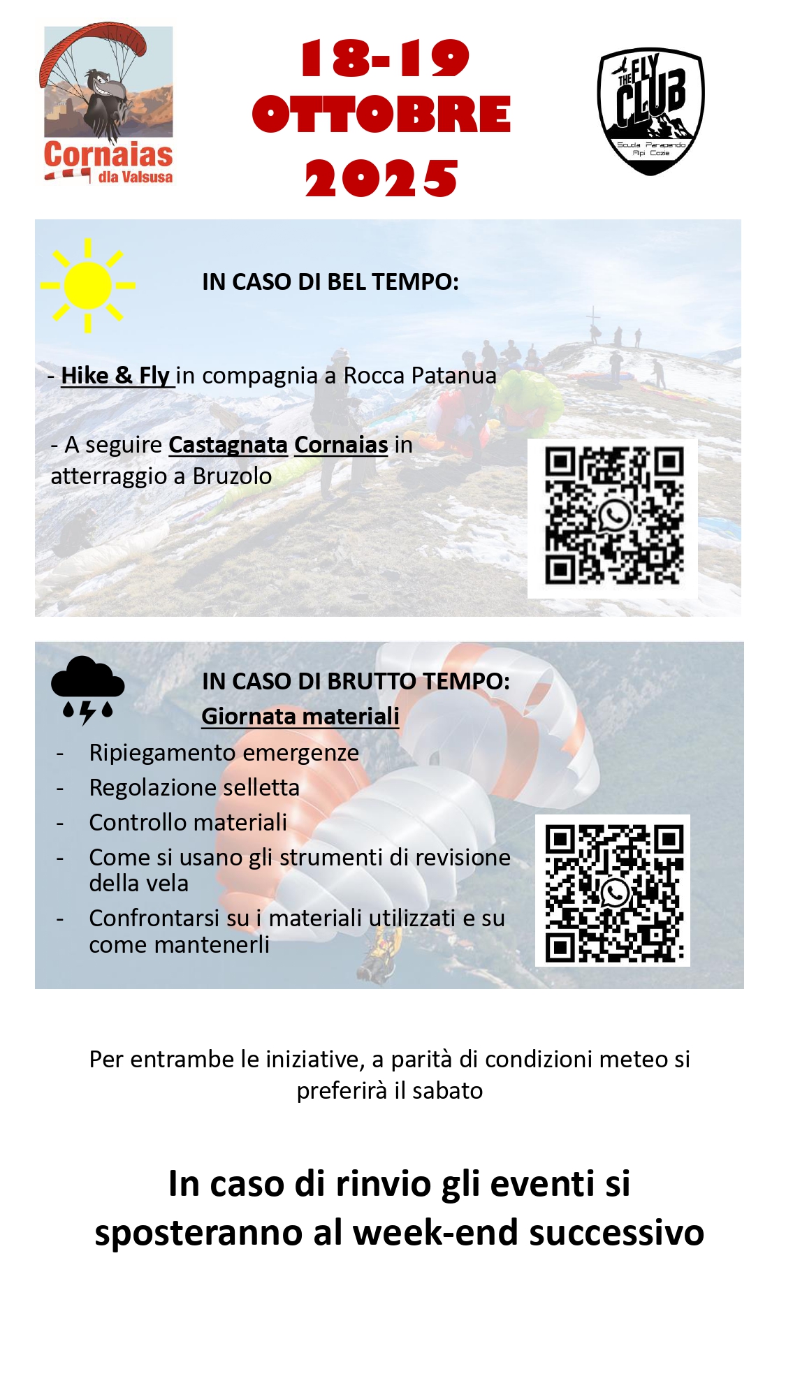 Eventi 18-19 ottobre